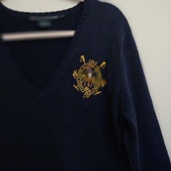Ralph Lauren Sport Blue Long Sleeve RL LOGO XL - Picture 4 of 12